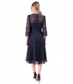 Rochie de ocazie din dantela cu motive florale