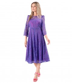 Rochie eleganta din dantela fina cu motive florale