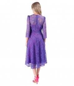Rochie eleganta din dantela fina cu motive florale